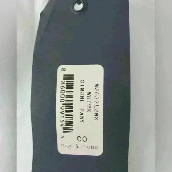 Rag & bone white Simone cotton  pants size 00 - Picture 7 of 7